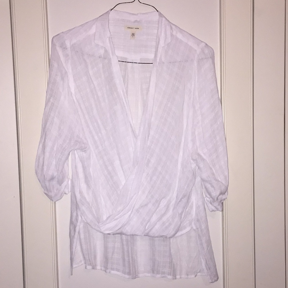 Urban outfitters white flowy blouse